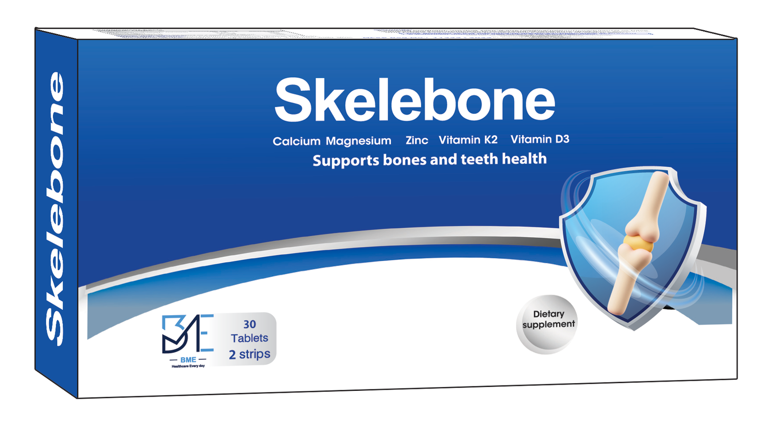 Skelebone – Advanced Bone Formula with K2 & D3 (30 Tablets)